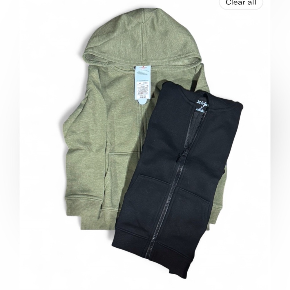 Cat & Jack Olive and Black Kids Hoodie for 18Months